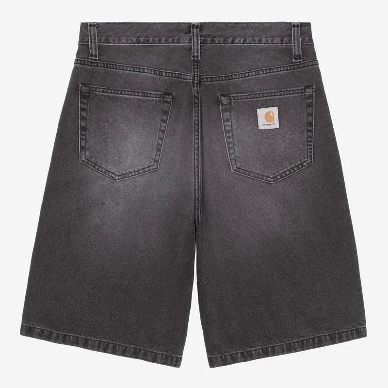 Carhartt WIP Heren Landon denim short | Zwart, versleten en gebleekt