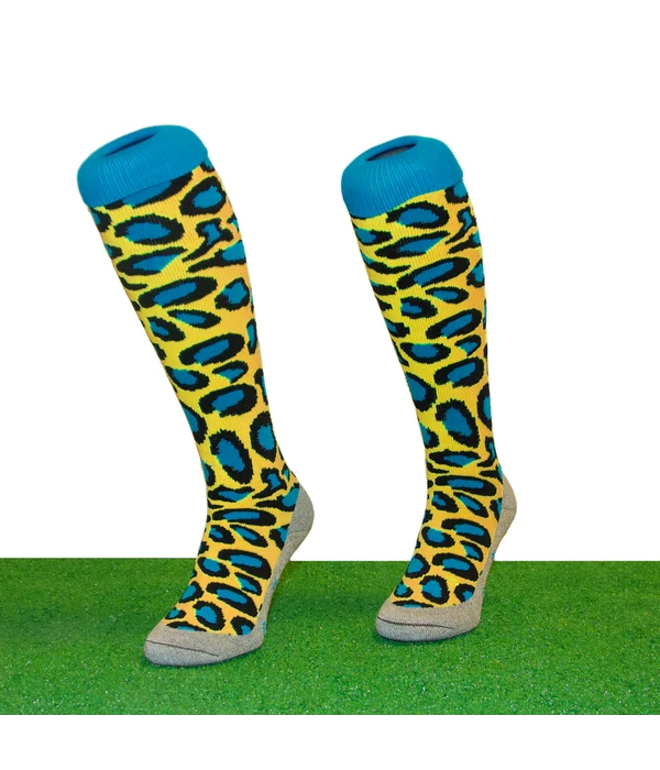 Hingly Funsokken Panter Yellow/Blue