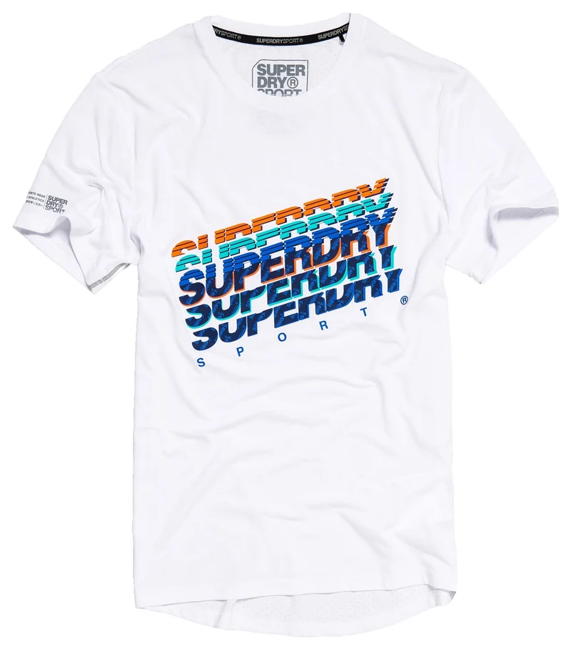 Superdry Sport Training Graphic Tee White