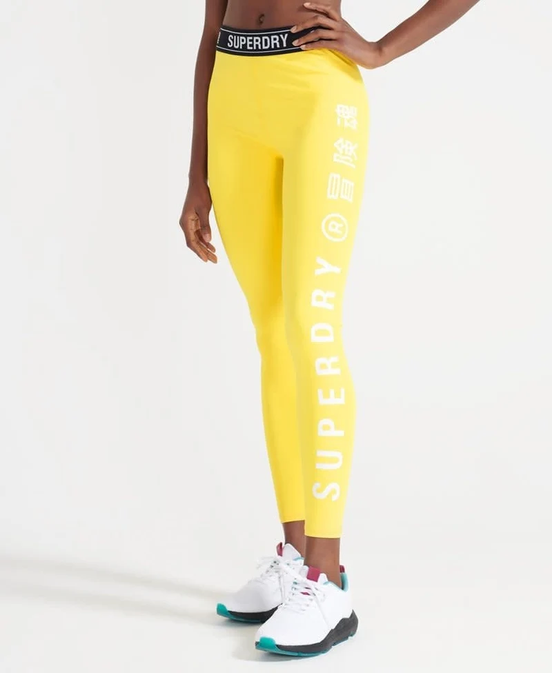 Superdry Sport Training Legging Yellow