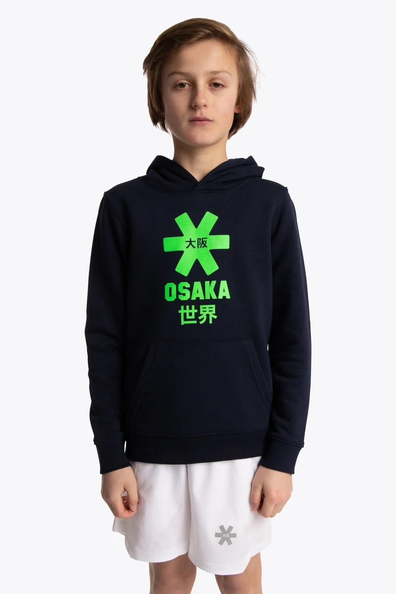 Osaka Deshi Hoodie Green Star - Navy