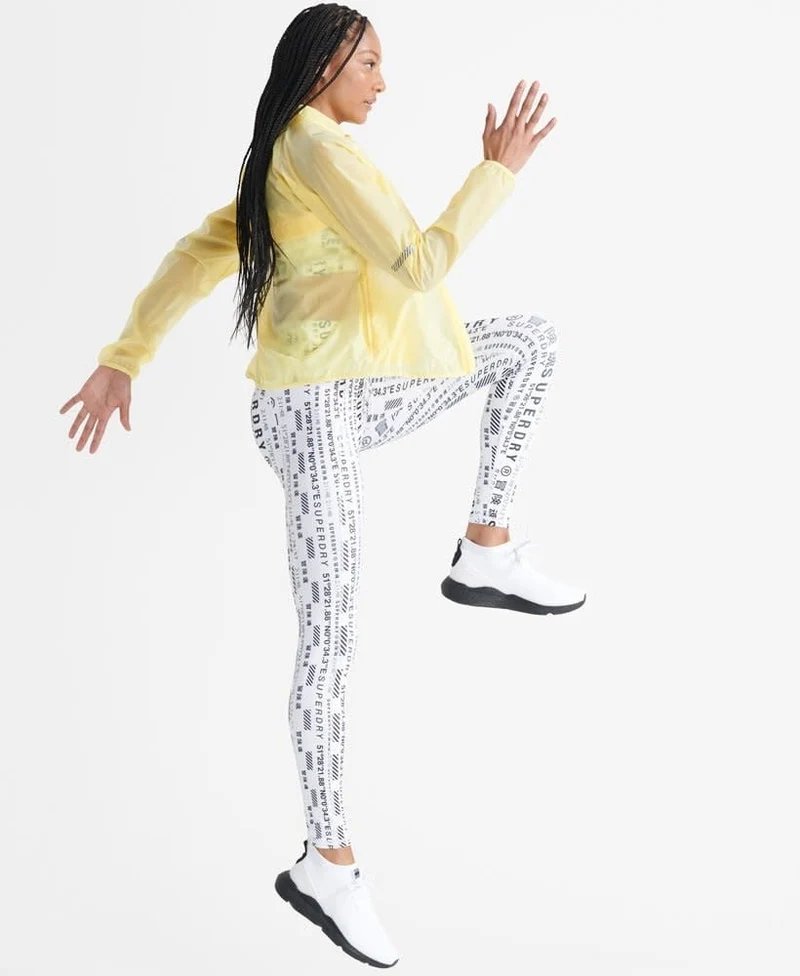 Superdry Sport Running Membrane Jacket Yellow