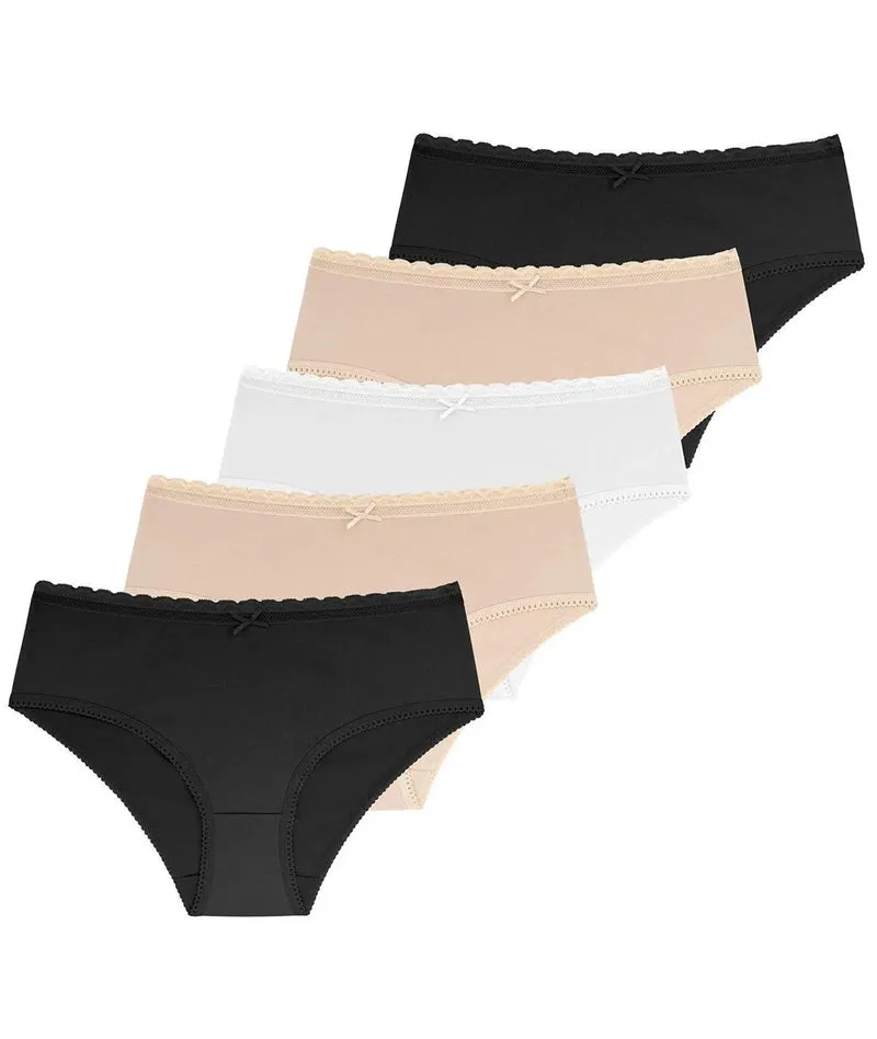 Dorina Dames slip 5-pack Basic Naomi - ondergoed dames
