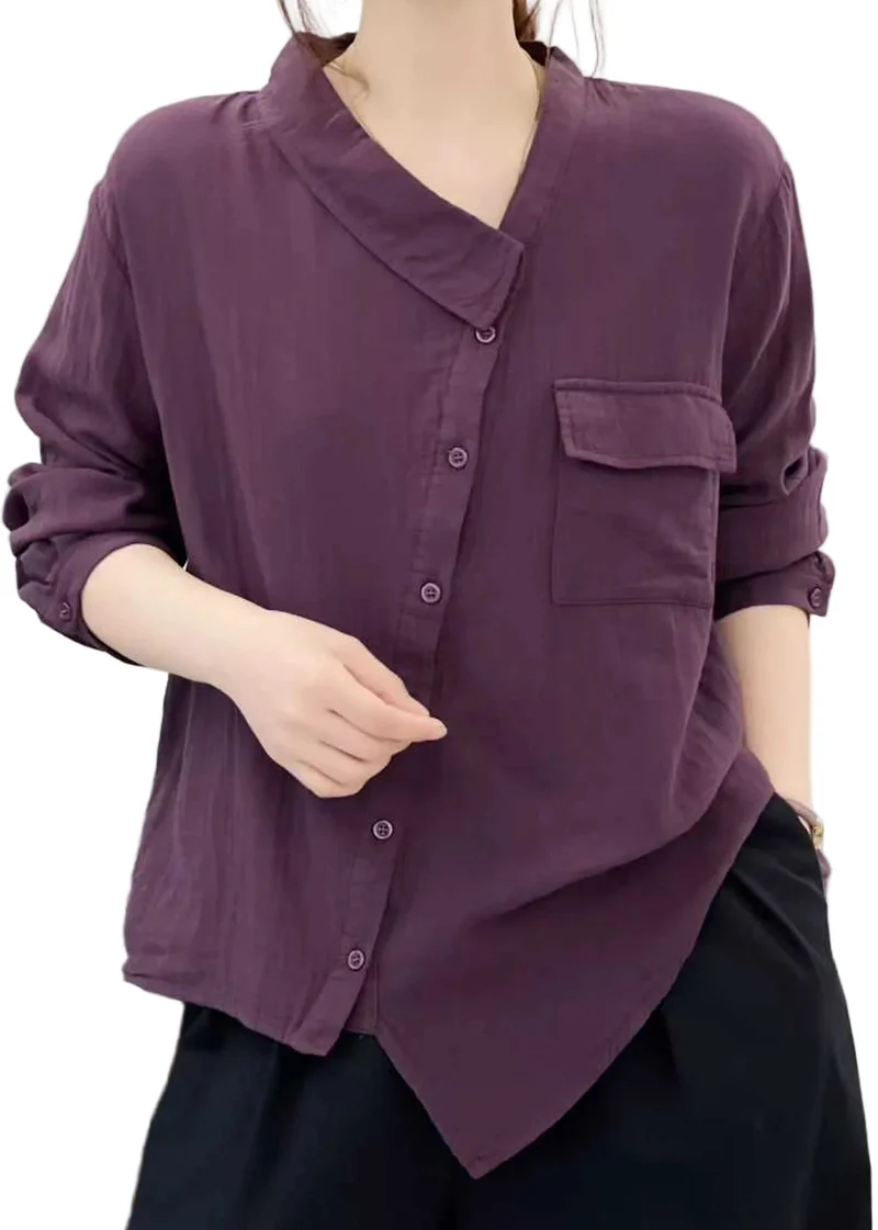 Dames Top Asymmetrisch Met Patchwork Design