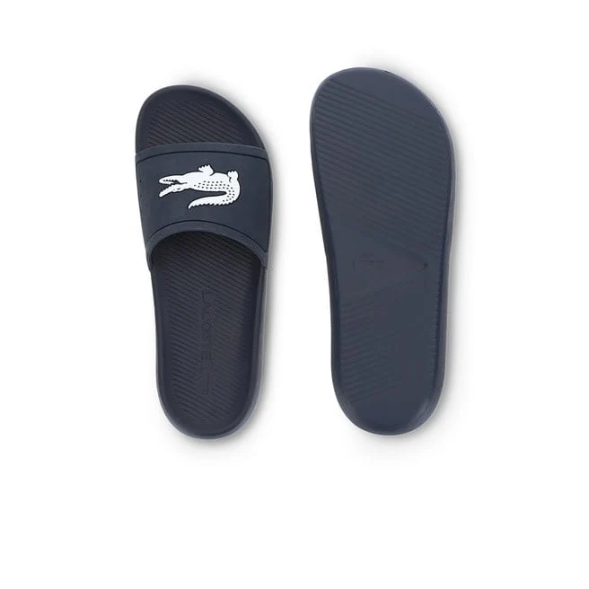 Lacoste Sport Croco Rubberen Herenslippers Navy