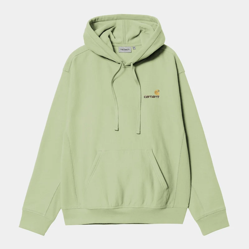 Carhartt WIP HEREN American Script Hoodie | Licht olijfgroen