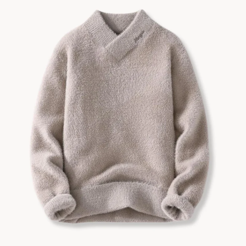 Dames Trui Hoge V-Hals Casual Chic Style