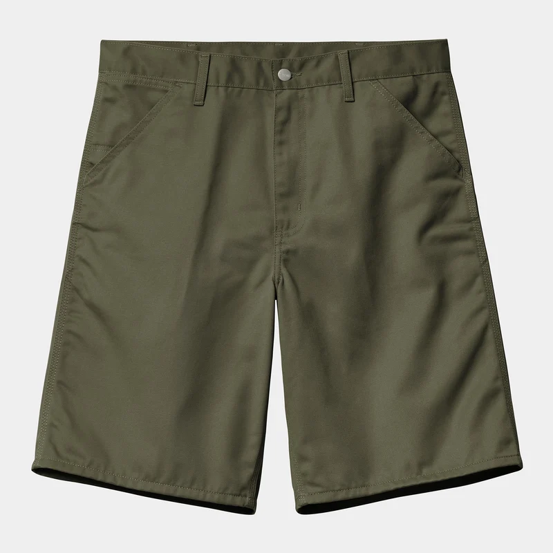 Carhartt WIP Eenvoudige Denison Twill Short voor heren | Turtle Rinsed