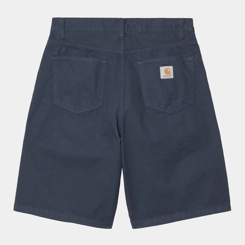 Carhartt WIP Heren Landon Newcomb Drill Short | Donkerblauw geverfd