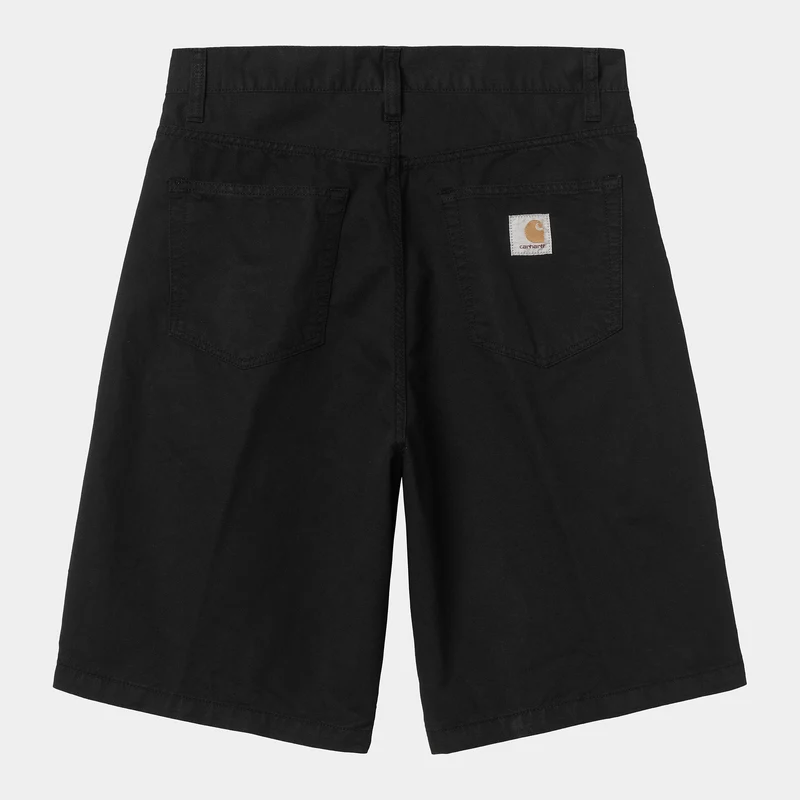 Carhartt WIP Heren Landon Newcomb Drill Short | Zwart geverfd