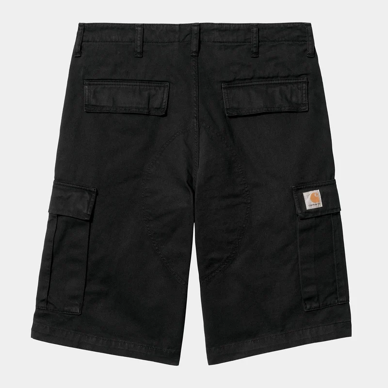 Carhartt WIP Heren Regular Moraga Twill Cargo Short | Zwart