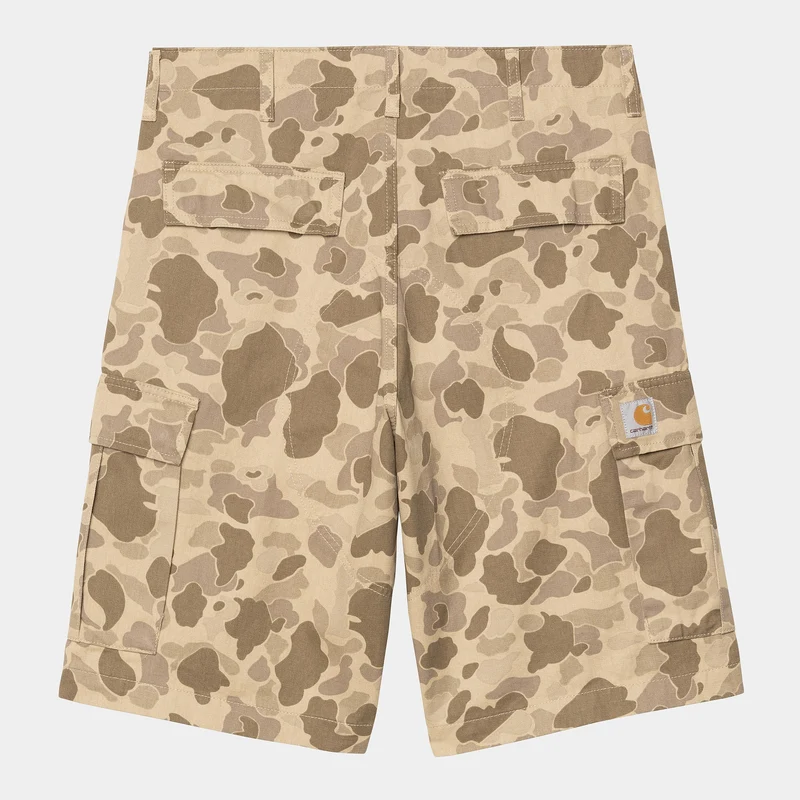 Carhartt WIP Heren Regular Moraga Twill Cargo Short | Camo Duck Desert