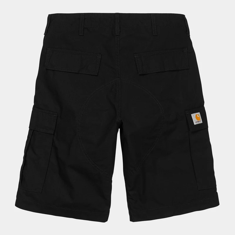 Carhartt WIP Heren Regular Cargo Short | Zwart Gespoeld