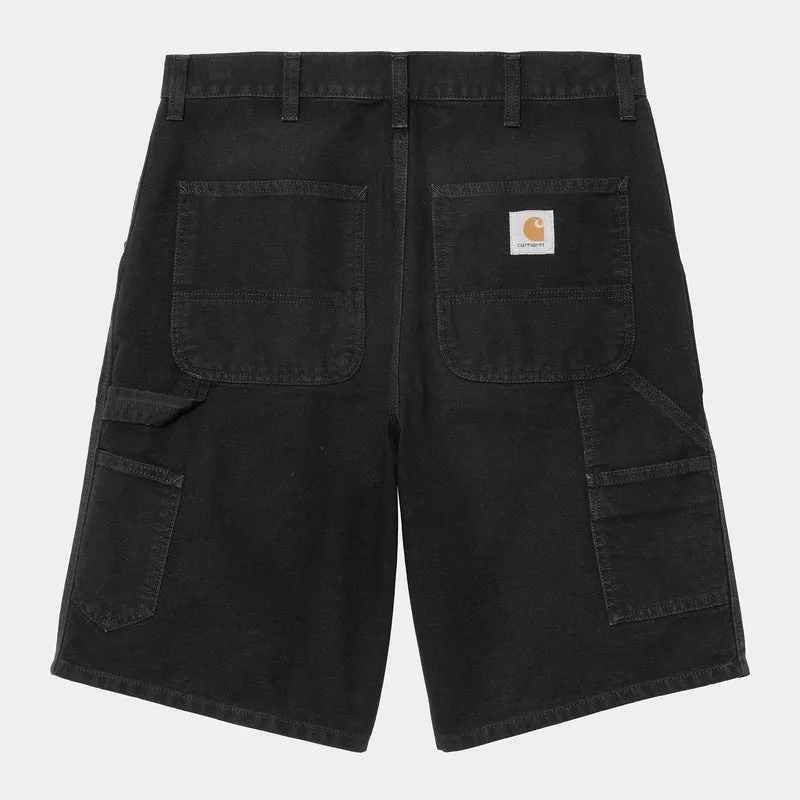 Carhartt WIP HEREN Single Knee Dearborn Canvas Short | Zwart