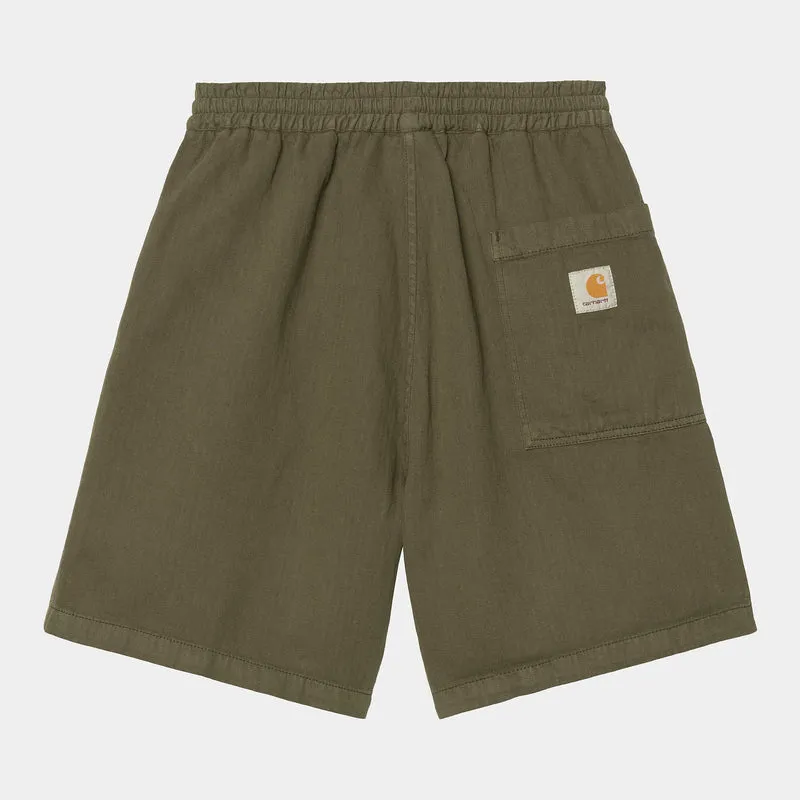 Carhartt WIP Heren Rainer Shawnee Herringbone Short | Turtle Garment Dyed