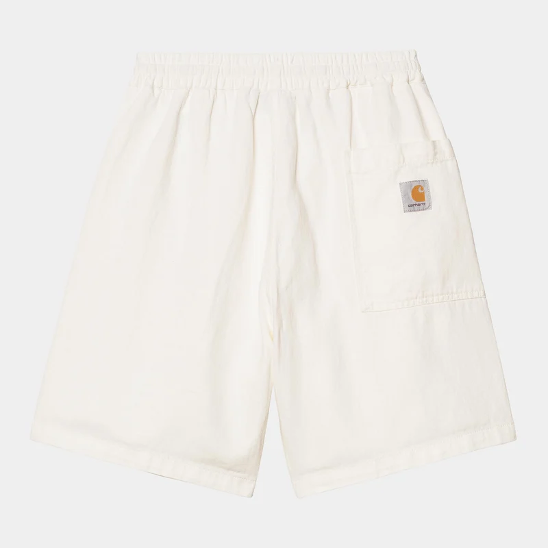 Carhartt WIP Heren Rainer Shawnee Herringbone Short | Off White Rinsed