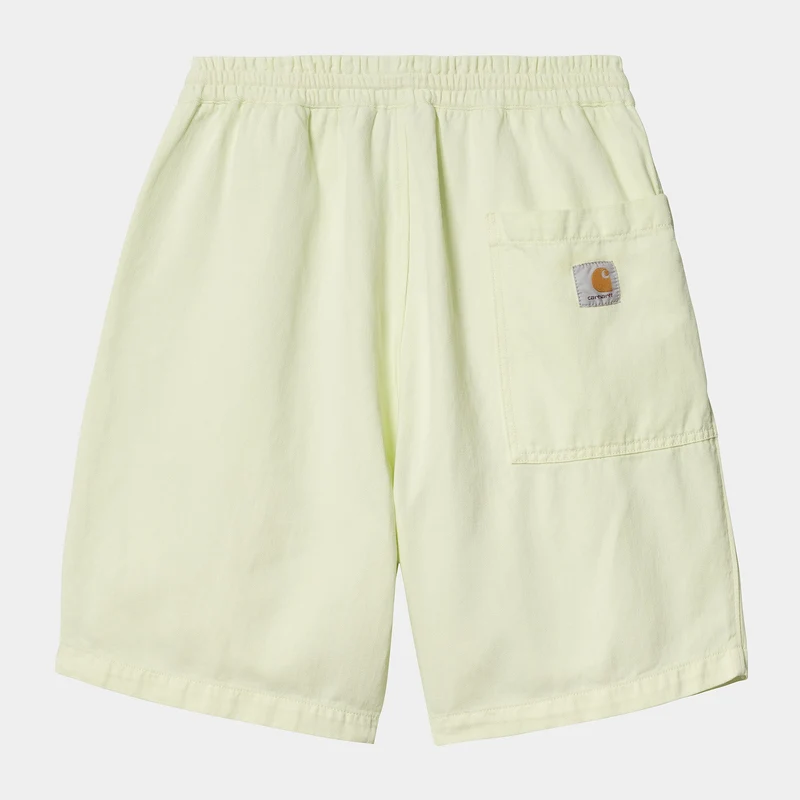 Carhartt WIP Heren Rainer Shawnee Herringbone Short | Air Green Garment Dyed