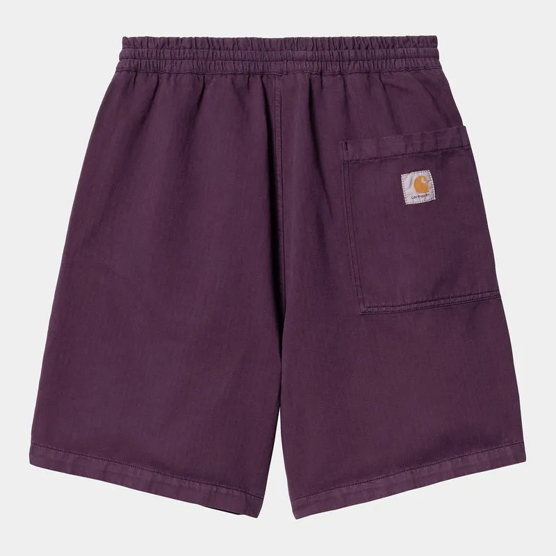 Carhartt WIP Heren Rainer Shawnee Herringbone Short | Huckleberry Garment Dyed