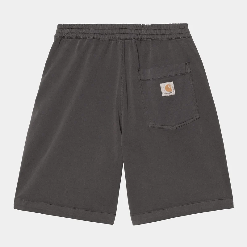 Carhartt WIP Heren Floyde Dewey Stretch Twill Short | Grafiet Garment Dyed