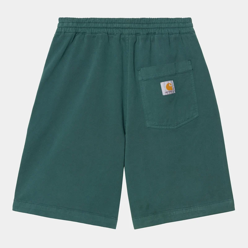 Carhartt WIP Heren Floyde Dewey Stretch Twill Short | Rainforest Garment Dyed