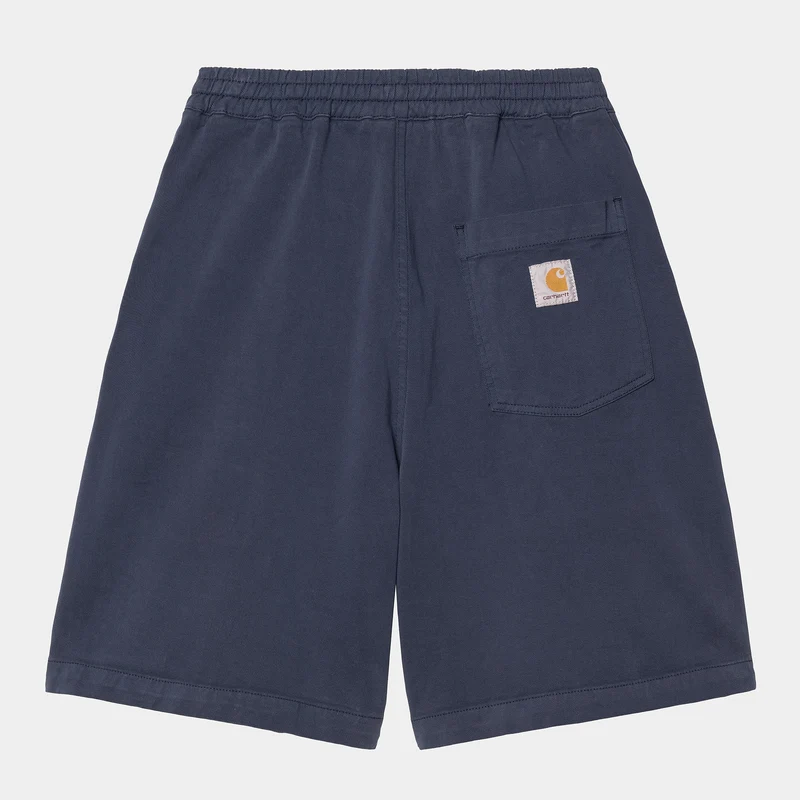 Carhartt WIP Heren Floyde Dewey Stretch Twill Short | Blauw Garment Dyed