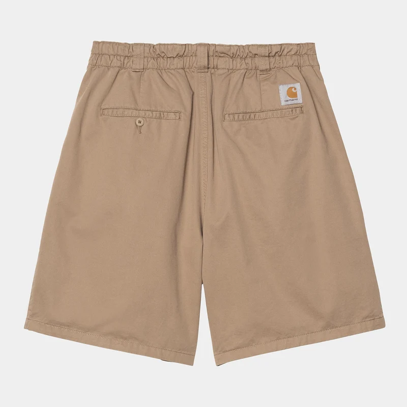 Carhartt WIP Heren Marv Lenexa Twill Short | Leer Stone Washed
