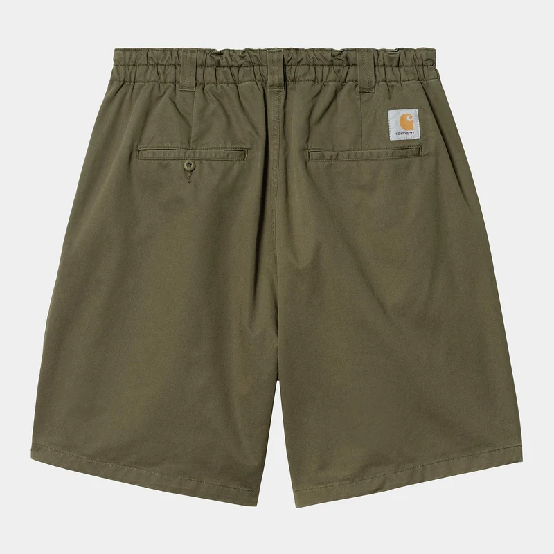 Carhartt WIP Heren Marv Lenexa Twill Short | Turtle Stone Washed