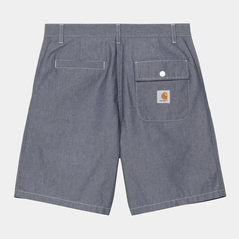 Carhartt WIP Blake Short voor heren | Blauw gespoeld