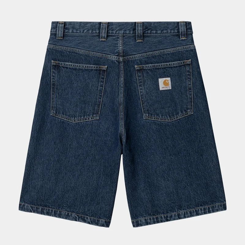 Carhartt WIP HEREN Brandon Smith denim short | Blauw stonewashed