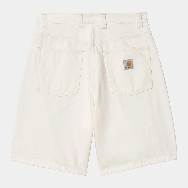 Carhartt WIP HEREN Brandon Smith denim korte broek | Wit