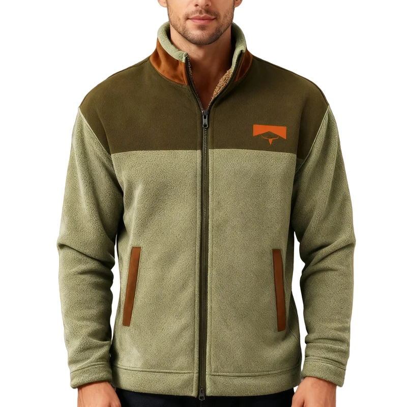 Dames Fleecejack Casual met 3D-Print
