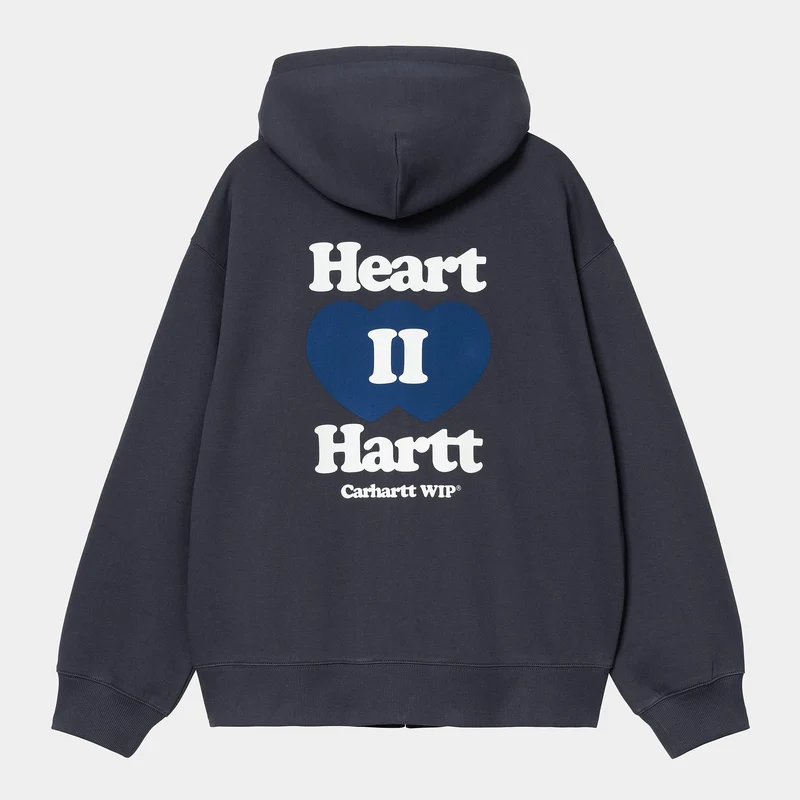 Carhartt WIP Heren Heart II Hartt Sweat Hoodie | Blauw