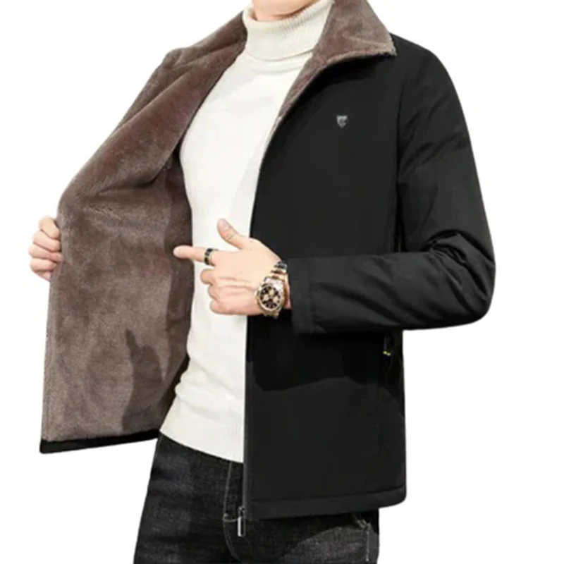 Heren Winterjas Met Stijlvolle Ontwerp