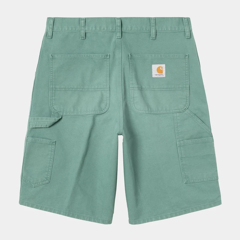 Carhartt WIP HEREN Single Knee Dearborn Canvas Short | Silver Pine