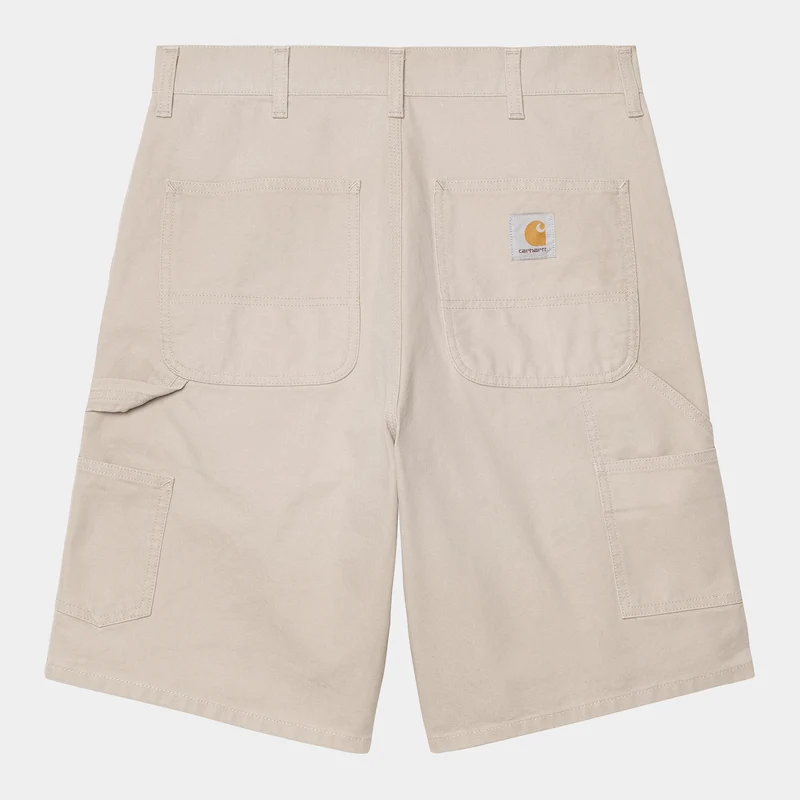 Carhartt WIP HEREN Single Knee Dearborn Canvas Short | Donkerbeige
