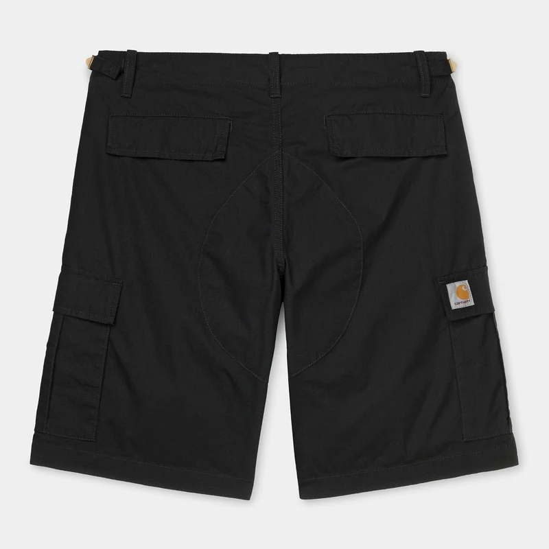 Carhartt WIP Heren Aviation Short | Zwart Gespoeld