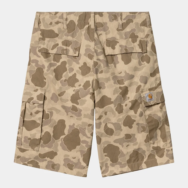 Carhartt WIP Heren Regular Cargo Short | Columbia Ripstop Camo Duck Desert