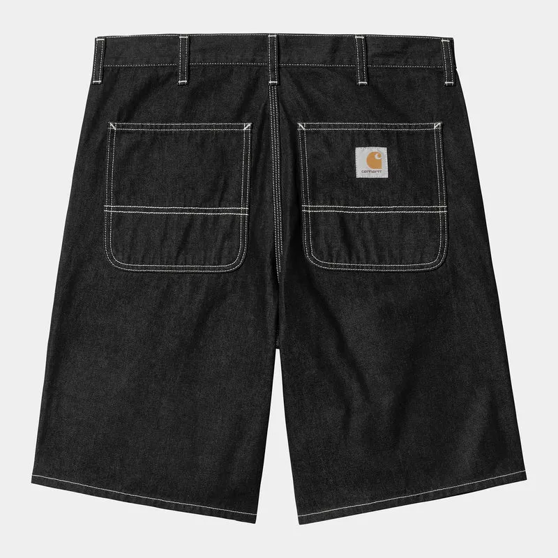 Carhartt WIP Heren Simple Norco Denim Short | Zwart, One Washed