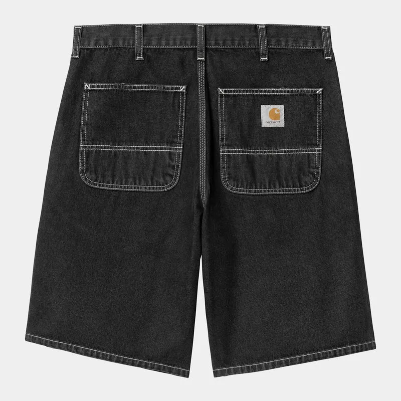 Carhartt WIP Heren Simple Norco Denim Short | Zwart Stone Washed