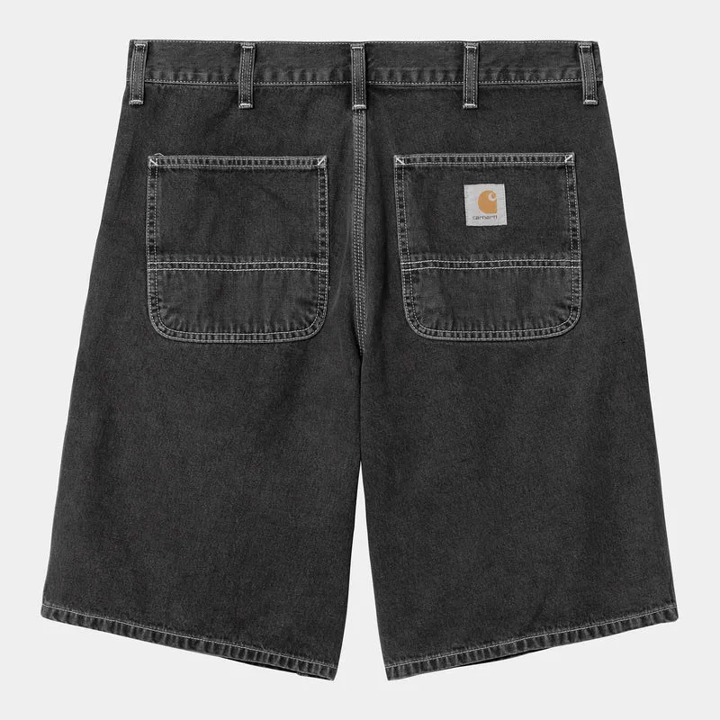 Carhartt WIP Heren Simple Norco Denim Short | Zwart Heavy Stone Washed