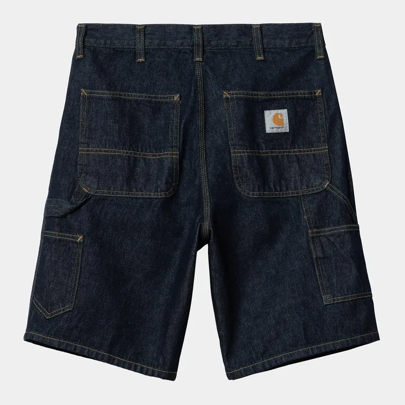 Carhartt WIP HEREN Single Knee Smith denim short | Blauw gewassen
