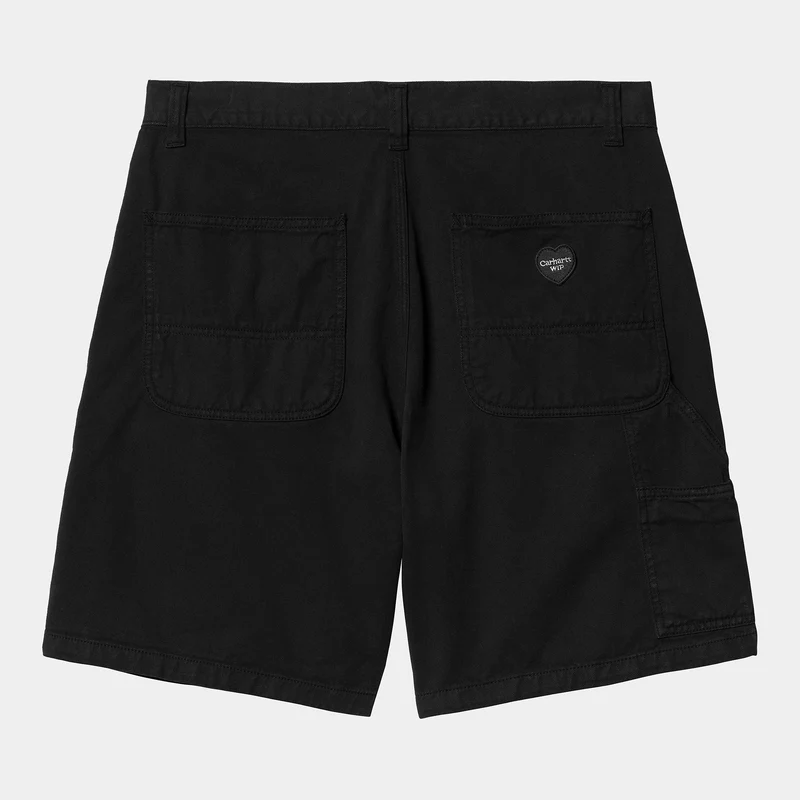 Carhartt WIP Heren Drewe Fountain Twill Short | Zwart gespoeld