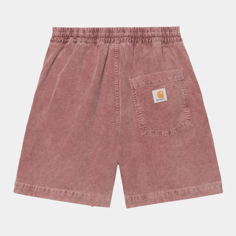 Carhartt WIP Heren Reynold Forsyth Corduroy Short | Donkerroze, gewassen