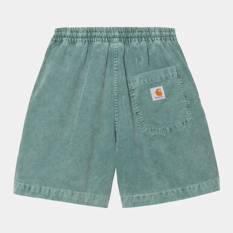 Carhartt WIP Heren Reynold Forsyth Corduroy Short | Silver Pine Dusky Washed