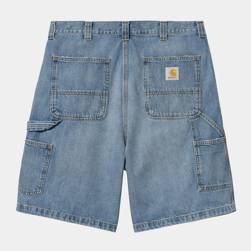 Carhartt WIP Heren OG Single Knee Camano denim short | Blue Burst Washed