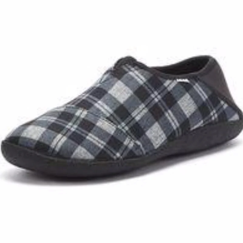 Toms Rodeo-slippers voor heren - zwarte twill-ruit