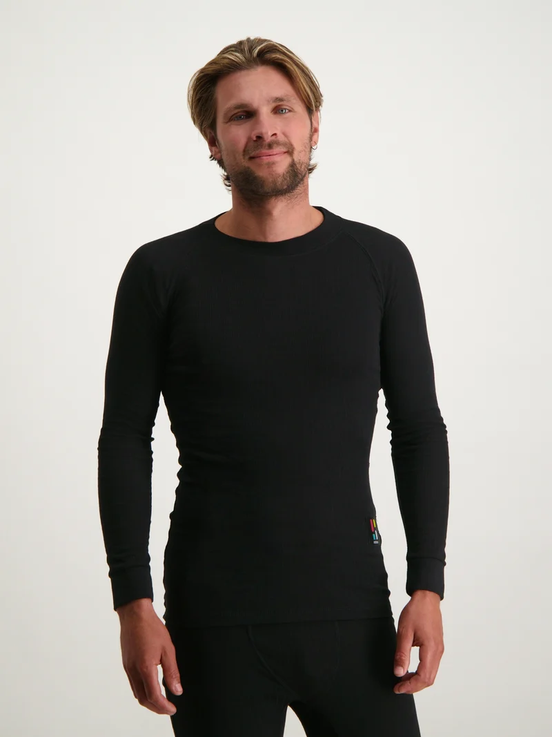 Men Pro Thermo Baselayer Shirt | Black