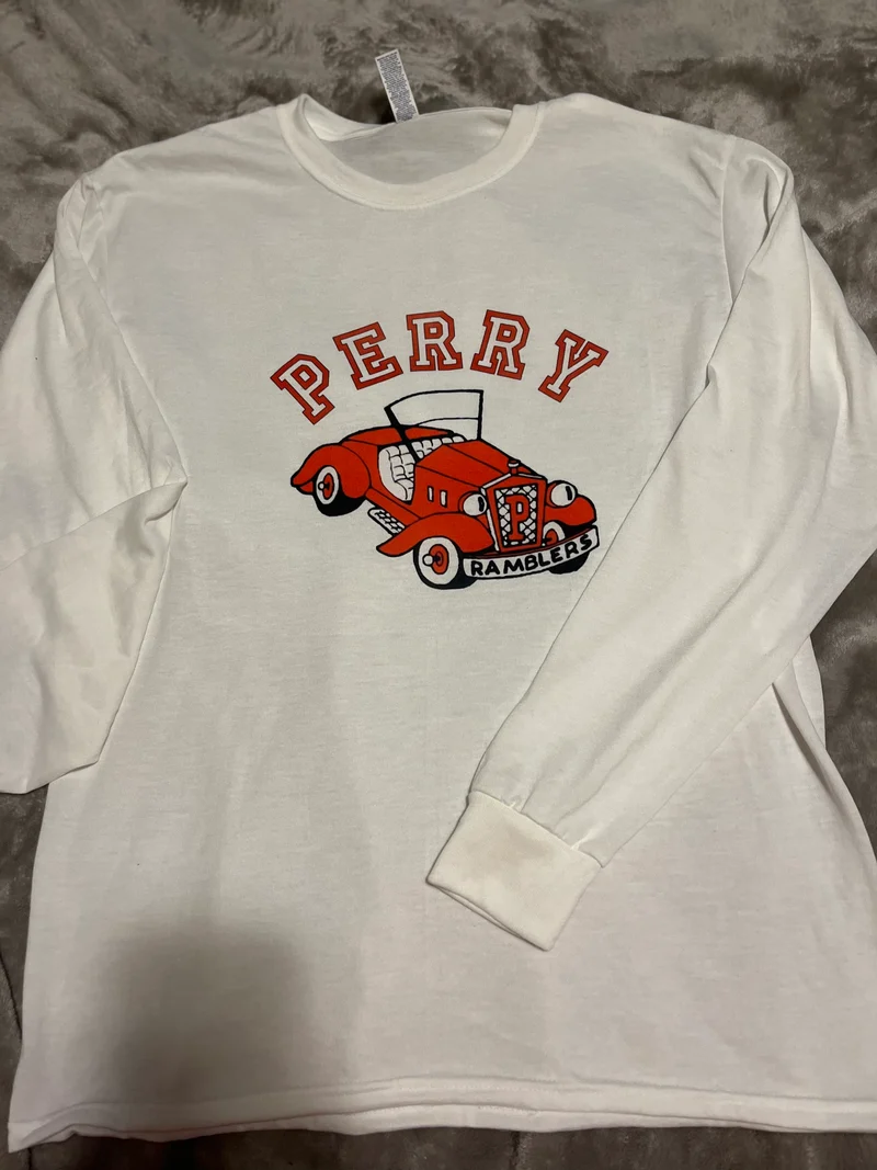 Perry Ramblers white long sleeve shirt