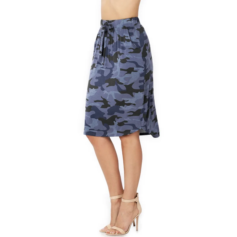 Navy, Camo skirt