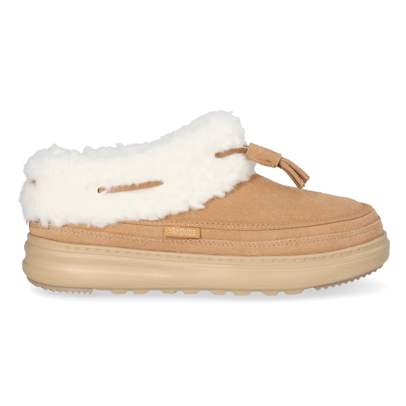 Remi Toastee Lo Tassel Dames Instappers Suede Tan